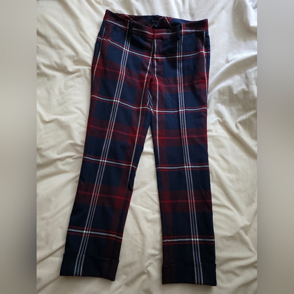 Tommy Hilfiger Set Women's Plaid Blazer Sz 2 + Pants Sz 6 Nwot - Picture 2 of 16